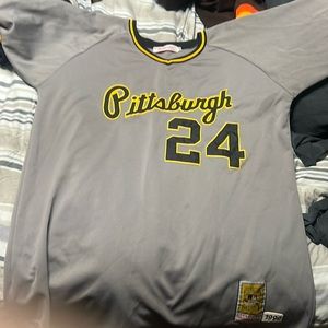 Majestic cooperstown collection Pittsburgh jersey Barry bonds 24